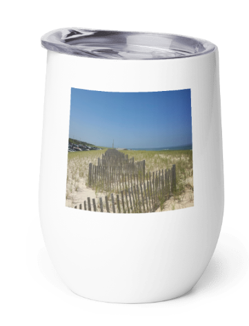 Washashores 12oz Wine Tumbler -  Beach Fence