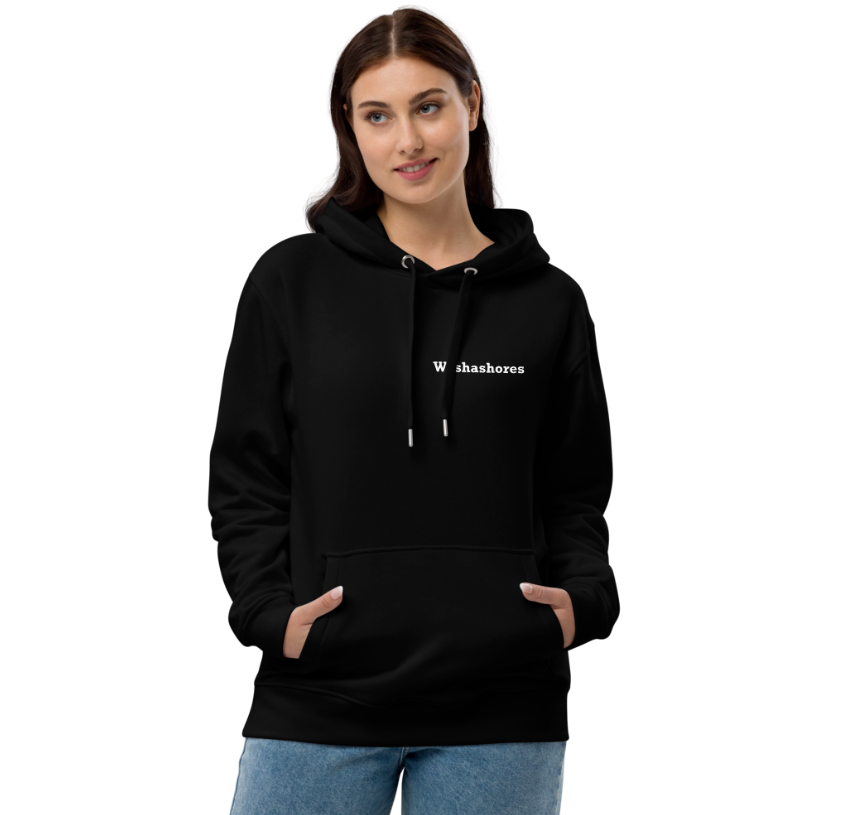 Premium Eco Hoodie | Wordmark on the Front and B&W Logo Back