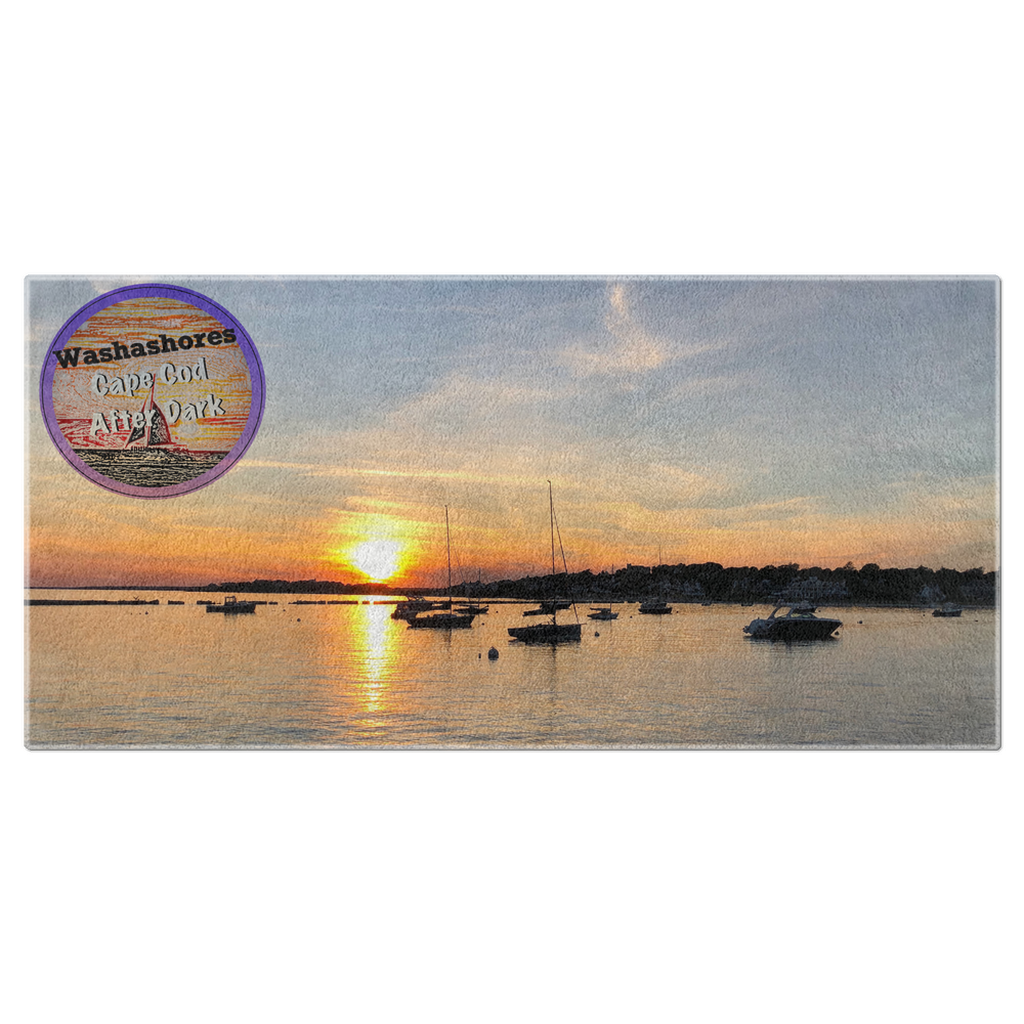 Giant Beach Towel with Cape Cod Sunset