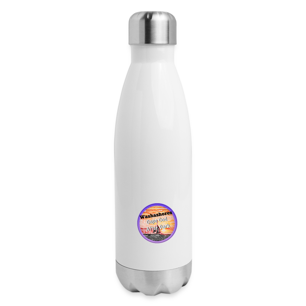 Insulated Stainless Steel Water Bottle | I Love Cape Cod - white