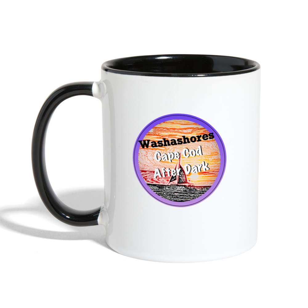 Two-Tone Coffee Mug - Not born on the Cape, but... - white/black