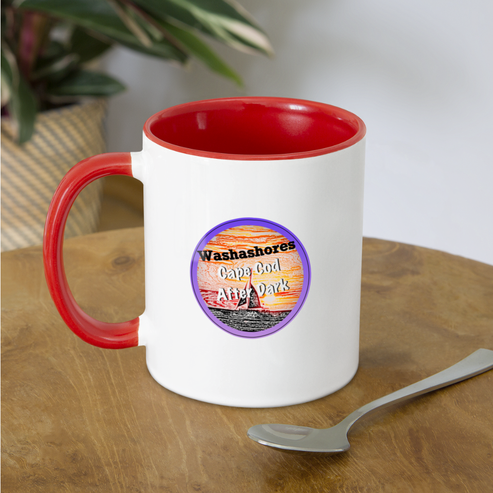 Two-Tone Coffee Mug - A state of mind... - white/red