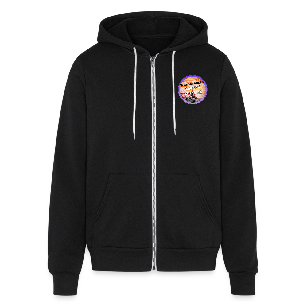 Bella + Canvas Unisex Full Zip Hoodie - black