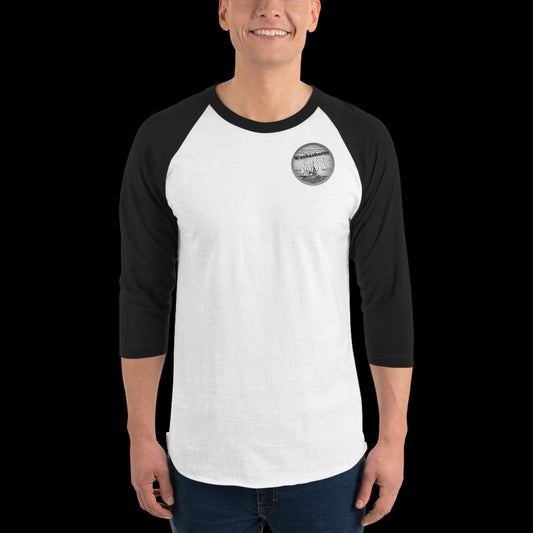 3/4-Sleeve Raglan Shirt | B&W Washashores Logo