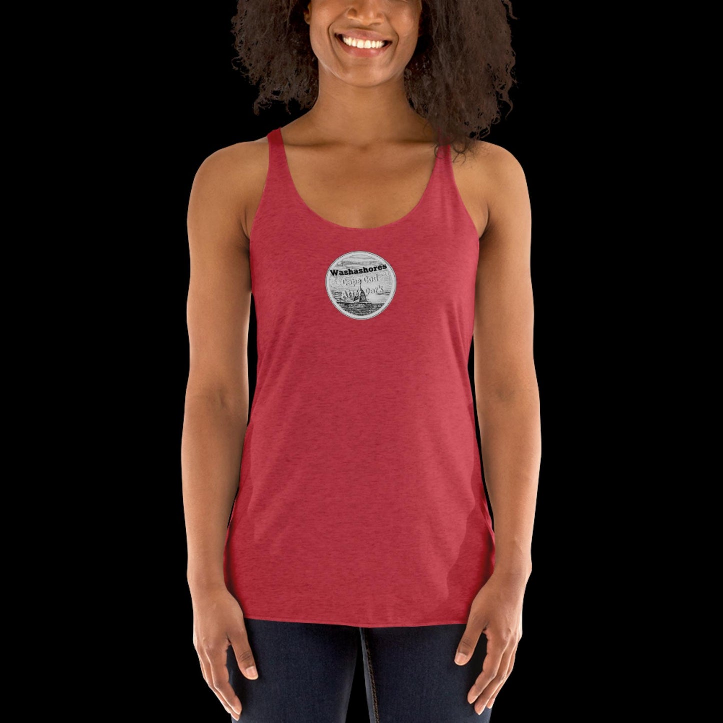 Women's Racerback Tank | B&W Logo